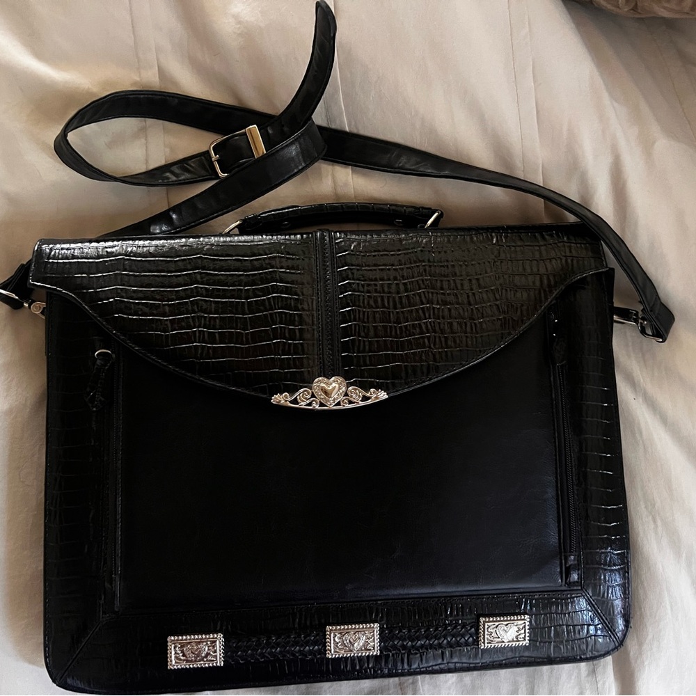 Black Genuine Leather Briefcase